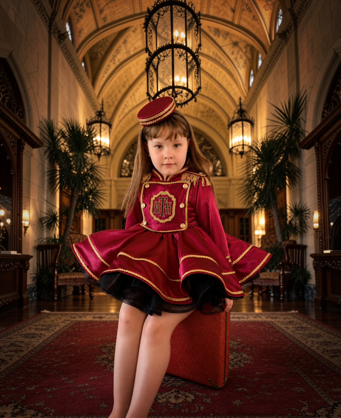 Tower of Terror Bellhop dress with matching hat