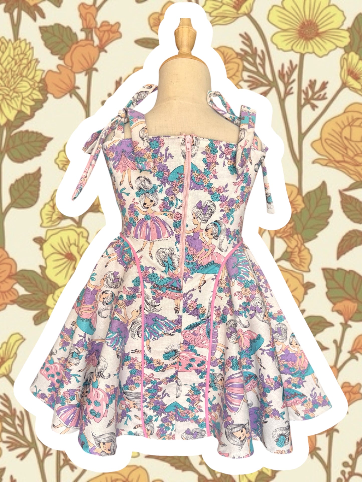RTS 7/8 vtg ballerina Ophelia dress