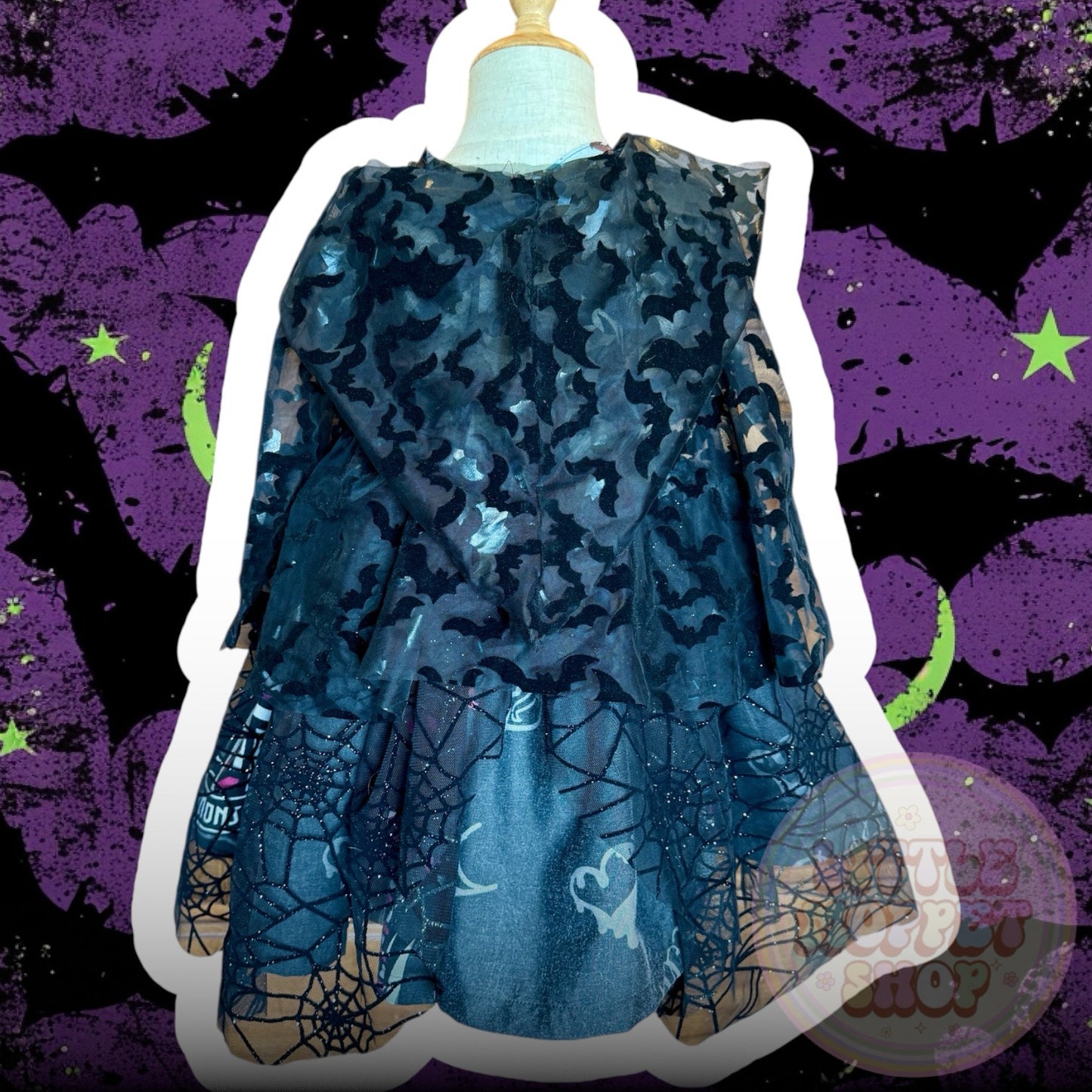 RTS 6/7 Monsters High Katie Dress with bat mini cape