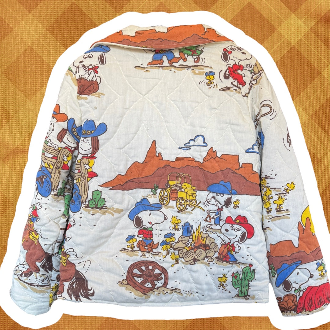 ADULT RTS XL Rare vintage Cowboy Snoopy Grannies Moto Jacket