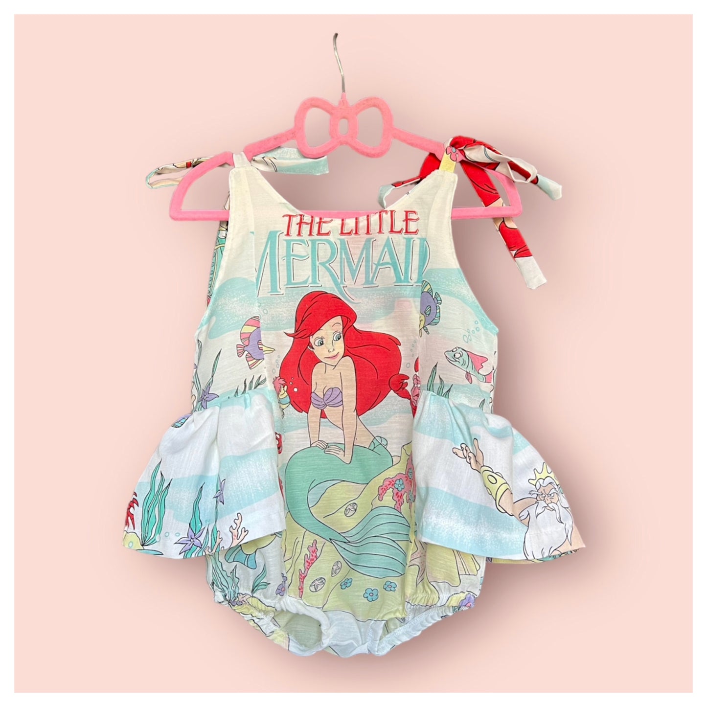 Navy The Little Mermaid Romper