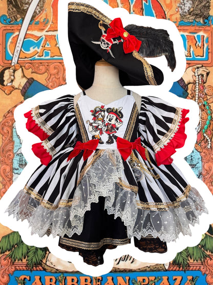RTS 7/8/9 Eloise a pirate dress with hat and bloomers
