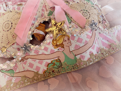 RTS 4-7 Vintage Barbie fairy wings with matching Waldorf crown