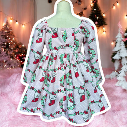 RTS 6/7 Christmas Hello Kitty Gigi Dress