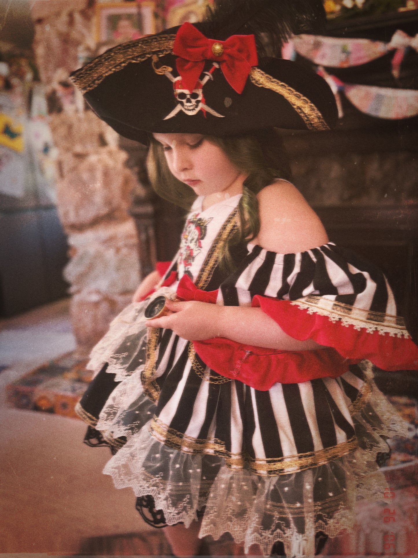 RTS 7/8/9 Eloise a pirate dress with hat and bloomers