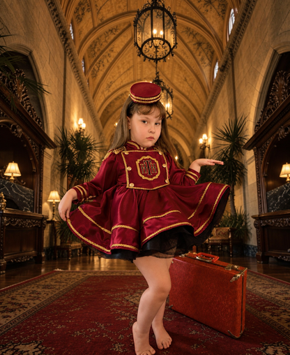 Tower of Terror Bellhop dress with matching hat
