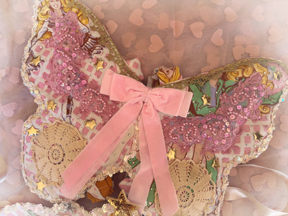 RTS 4-7 Vintage Barbie fairy wings with matching Waldorf crown