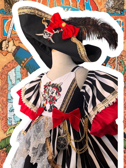 RTS 7/8/9 Eloise a pirate dress with hat and bloomers