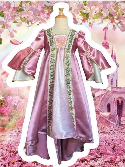 RTS 2/3T Medieval Revival Princess Dress with matching Hennin