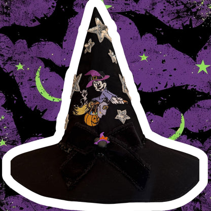 RTS 4/5 Minnie and Daisy Witch Harley dress with hat
