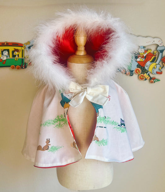 OOAK Snow White Mini Cape