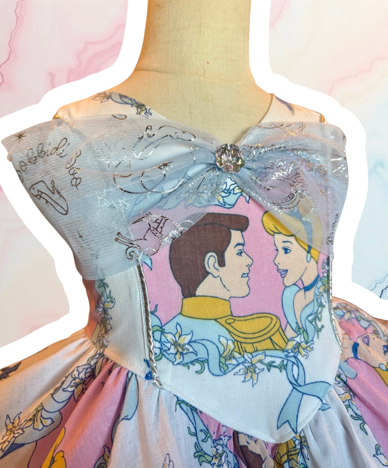 RTS 9/10 rare vintage Cinderella Aurora dress