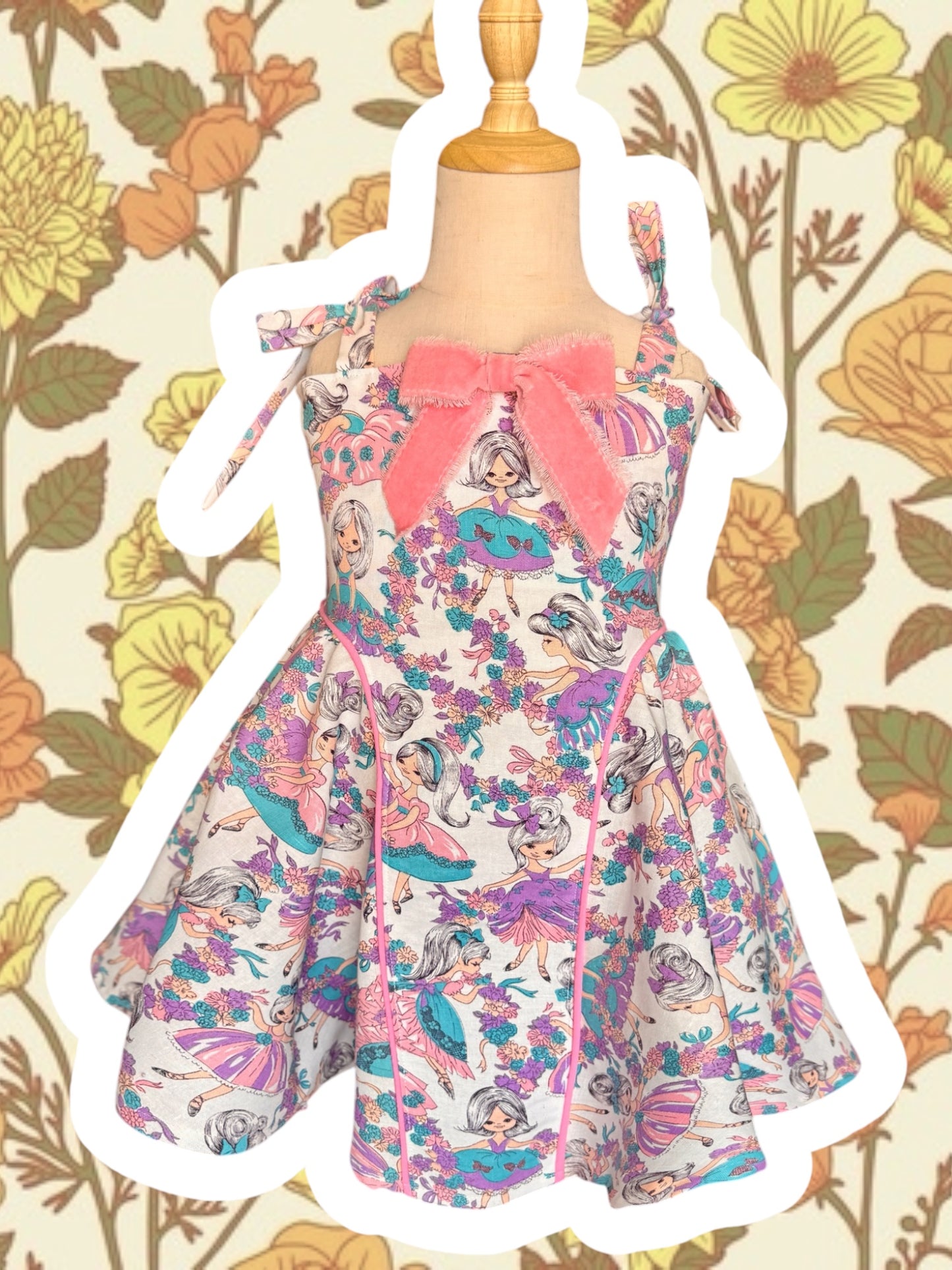 RTS 7/8 vtg ballerina Ophelia dress