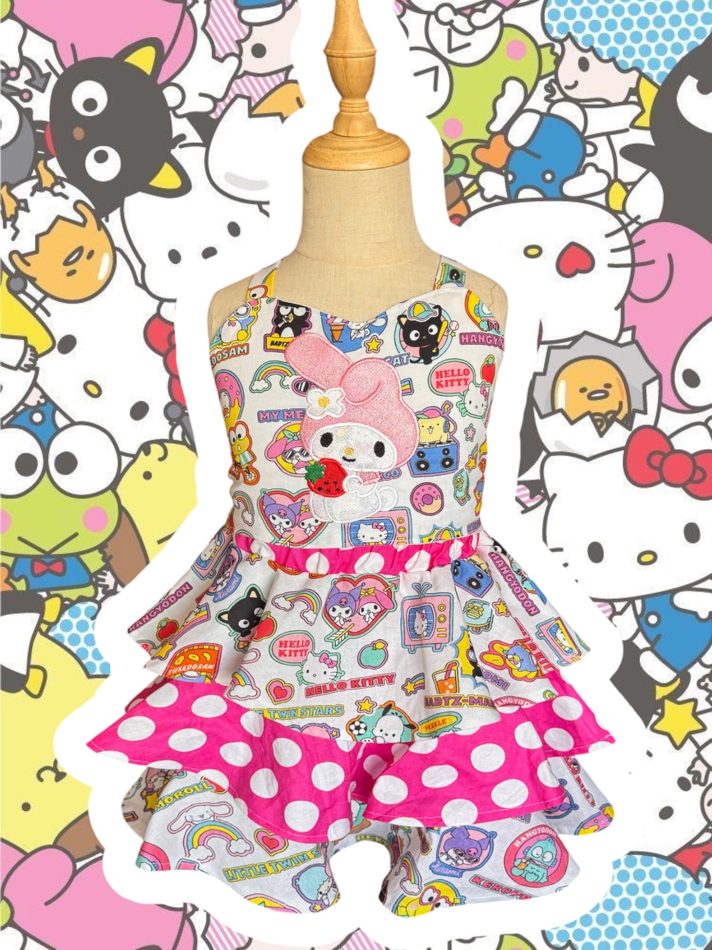 7/8 Sanrio top and SKORT set