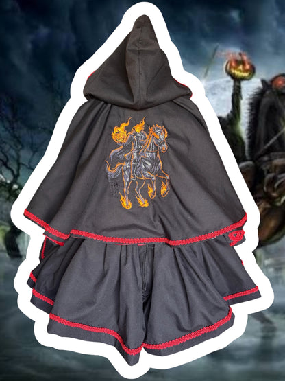 RTS 6/7/8 Headless Horseman dress with matching cape