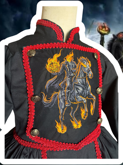 RTS 6/7/8 Headless Horseman dress with matching cape