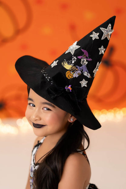 Made to order Minnie and Daisy Witch Harley dress with hat