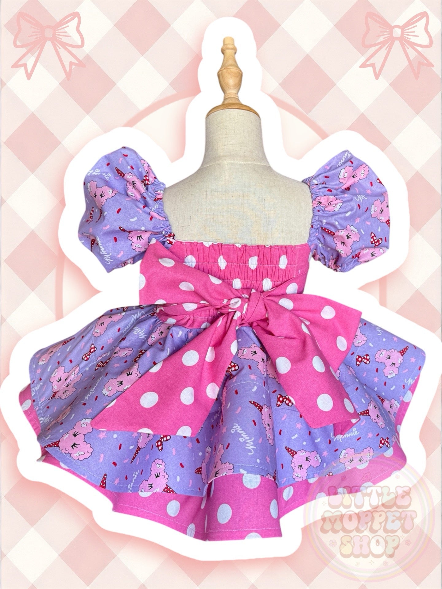4/5 RTS Minnie’s Bowtique Duchess Party Dress