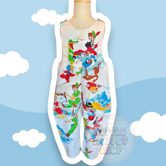 5/6 Peter Pan barrel leg overalls