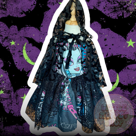 RTS 6/7 Monsters High Katie Dress with bat mini cape