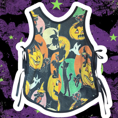 RTS L/XL Apron style side tie mama top