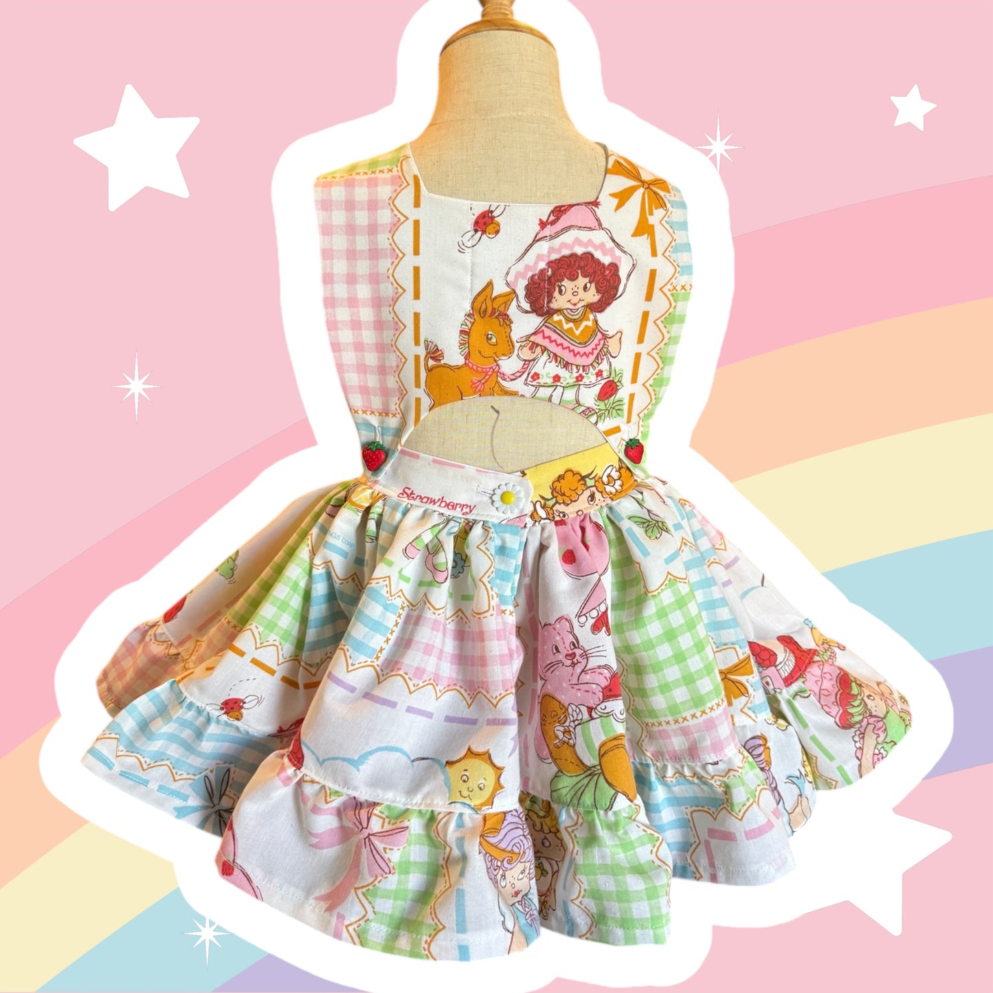 RTS 6/7 Strawberry Shortcake Evelyn dress
