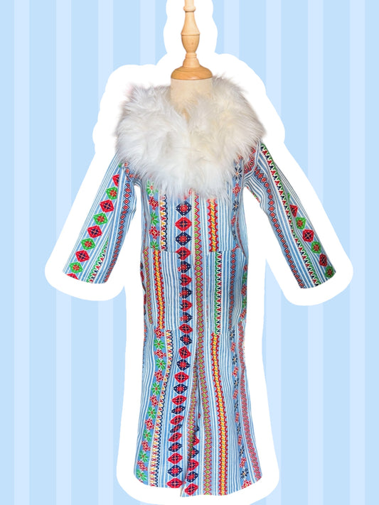 RTS 6/7 Vintage Folk Pattern Jumpsuit