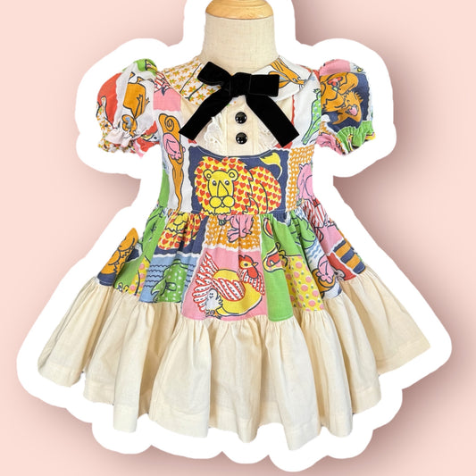 RTS 3T Groovy Animals Addie Mae Dress (Copy)