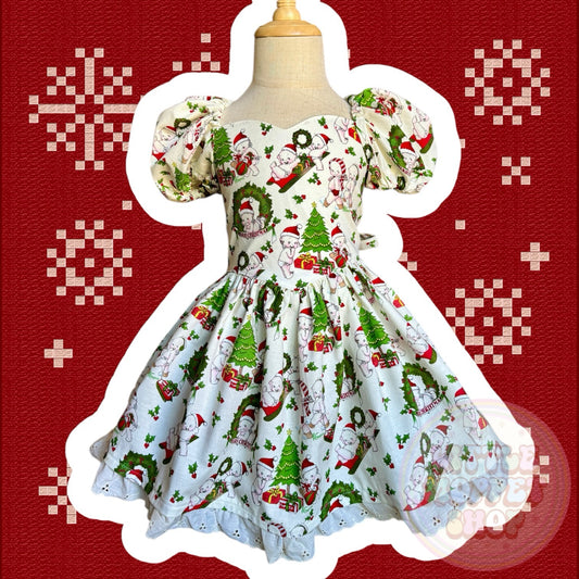 RTS 3T-5 white Kewpie dress