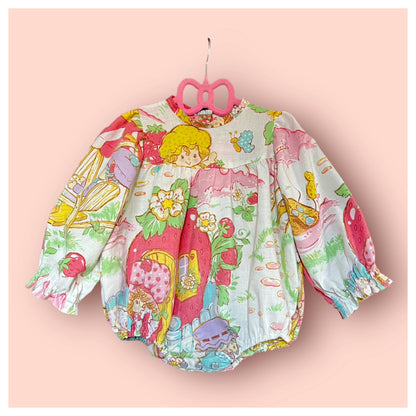 Beigh Strawberry Shortcake Romper