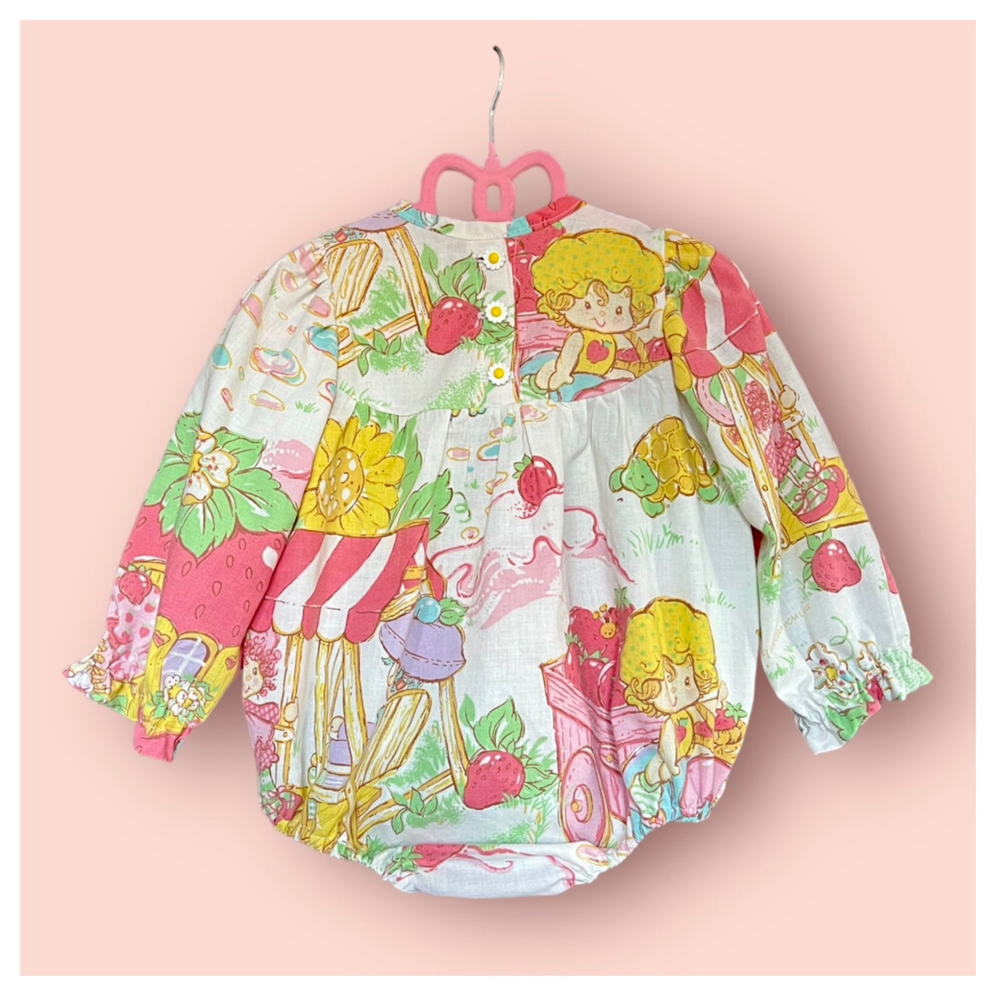 Beigh Strawberry Shortcake Romper