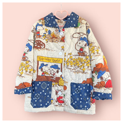 Adult Size Vintage Snoopy and Spike Go West Chore Coat