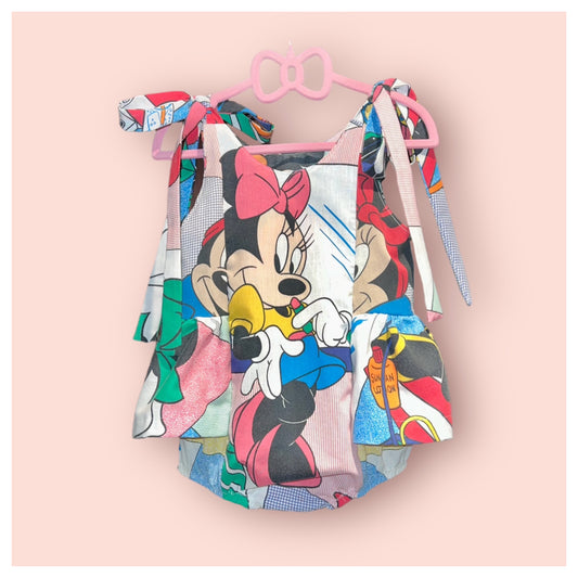 Navy Minnie Mouse Romper