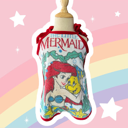 RTS 2T/3T Little Mermaid towel romper