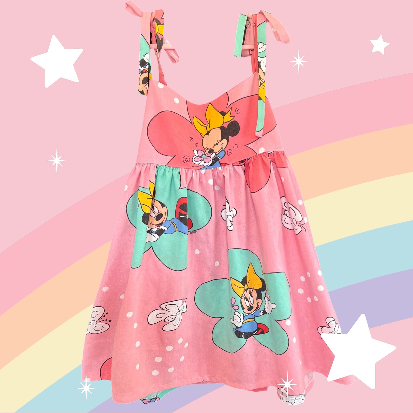 Womens Pink Minnie Alice Dress