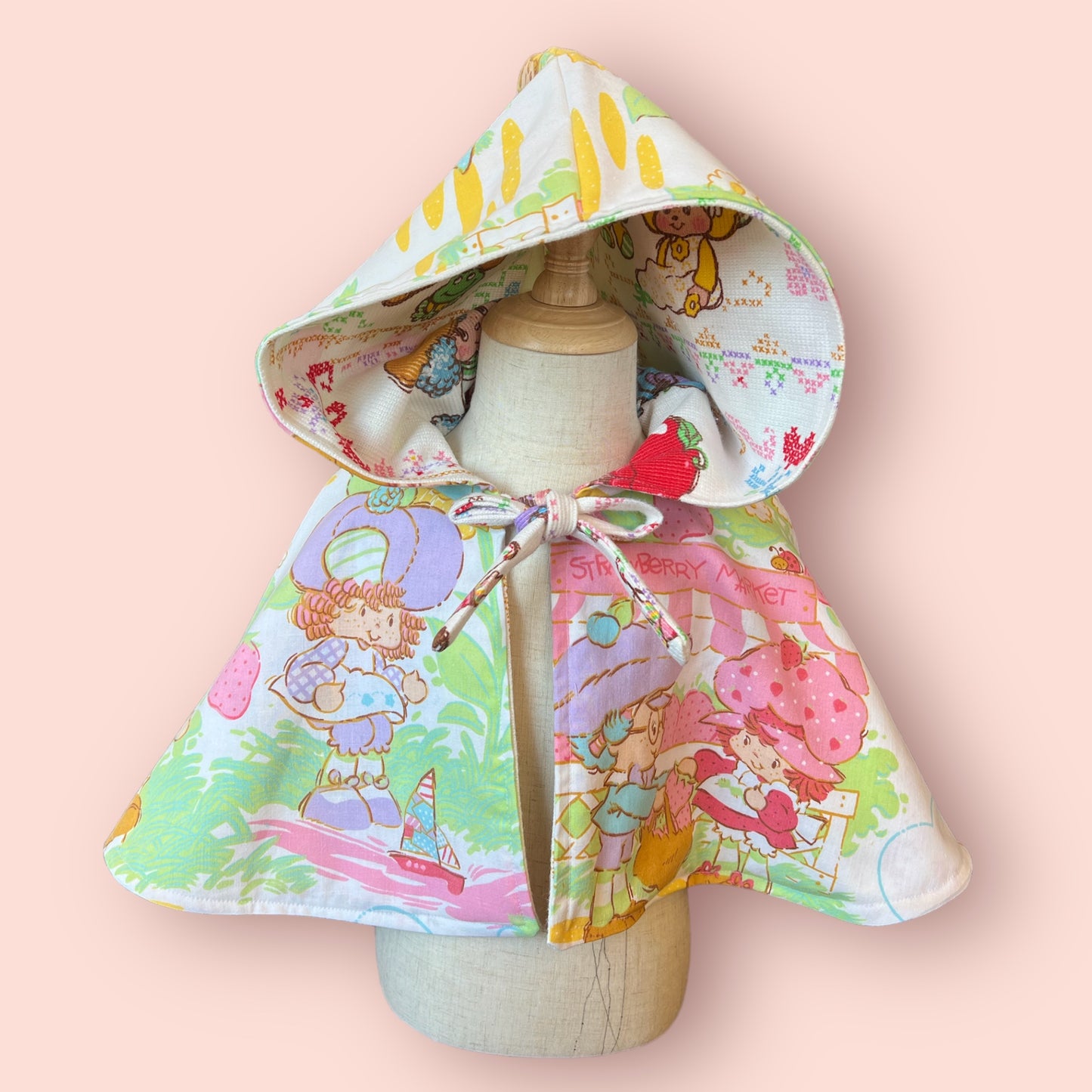 Strawberry Shortcake Reversible Mini Cape