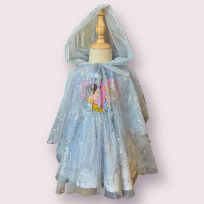 RARE Cinderella Hailee dress Light blue with optional mini cape