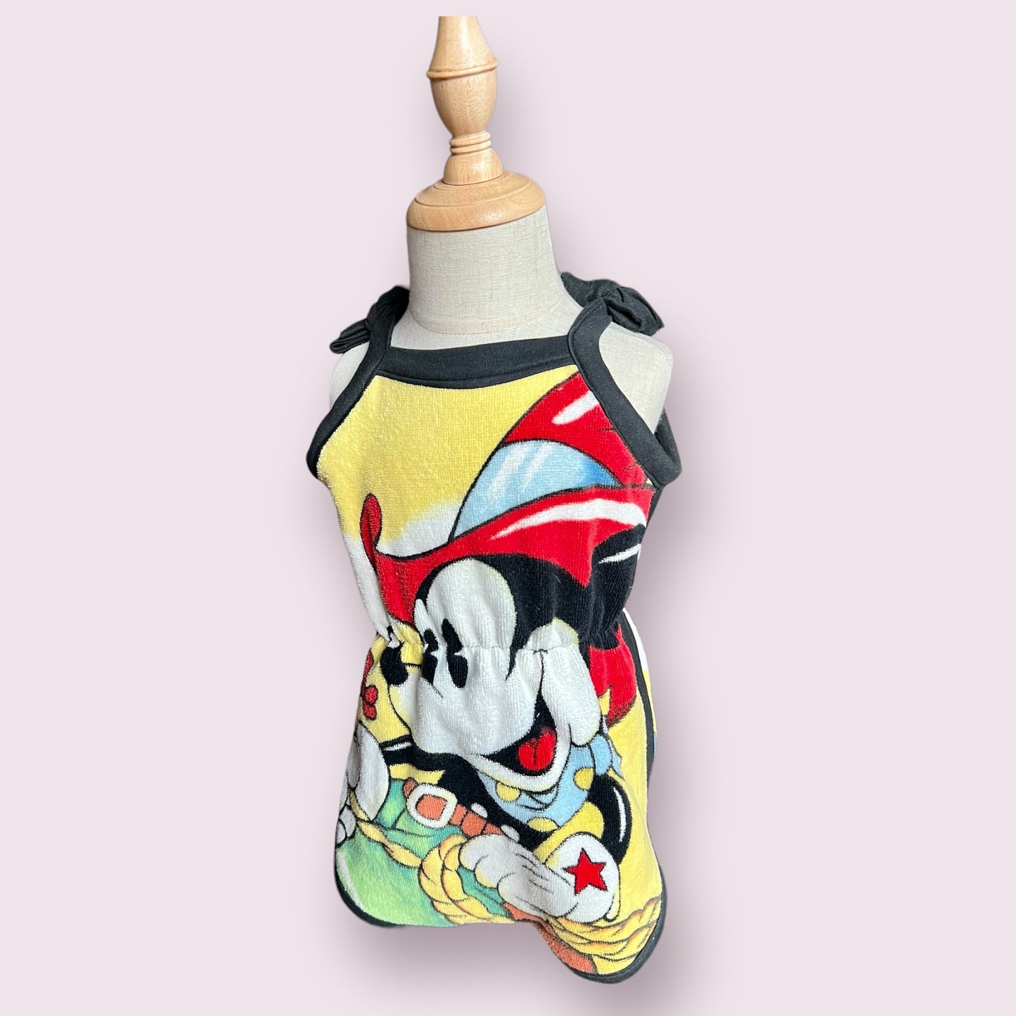 OOAK Cowboy Mickey Mouse vintage towel romper